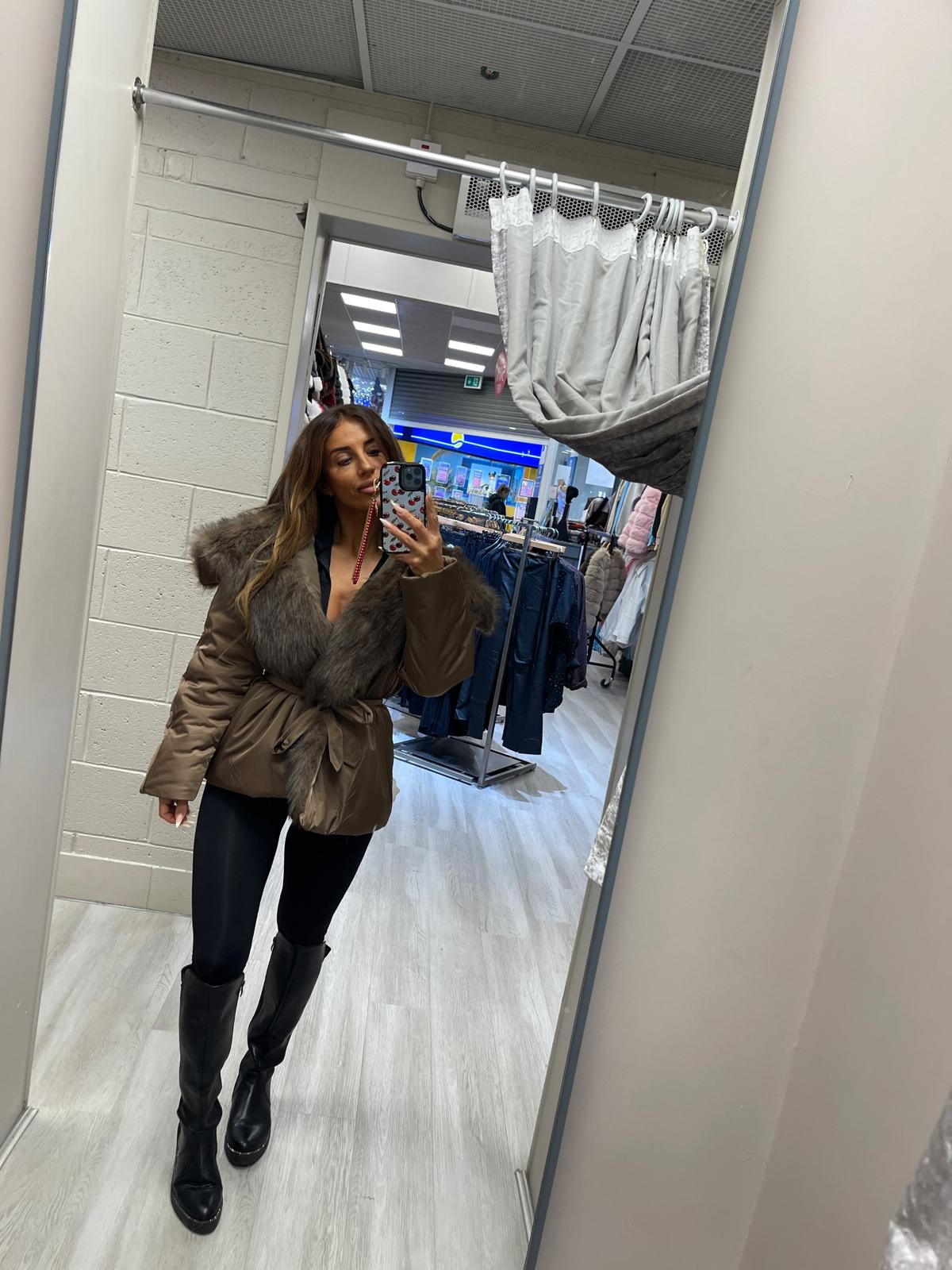 Limited edition Faux fur belted jackets 3 colours