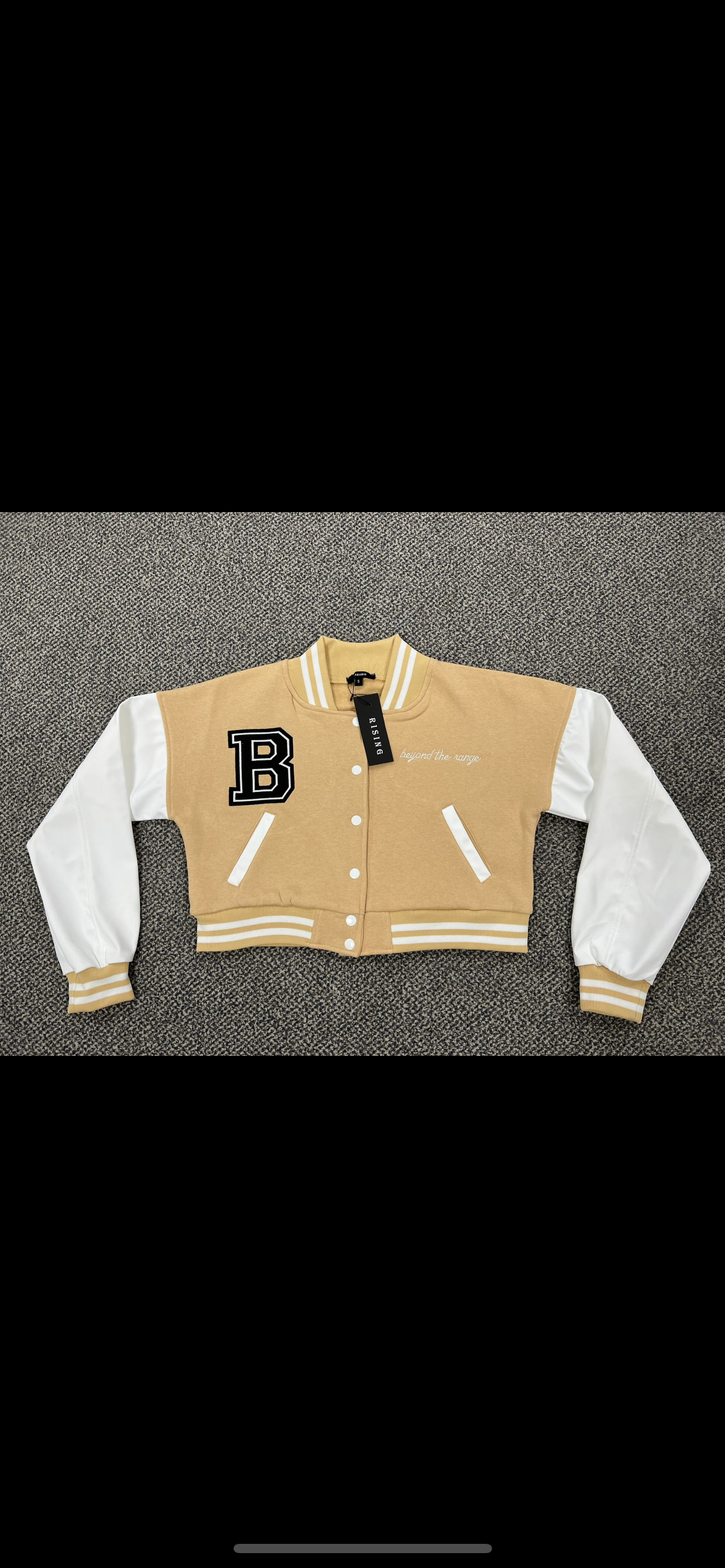 Beige Baseball Jacket Need It