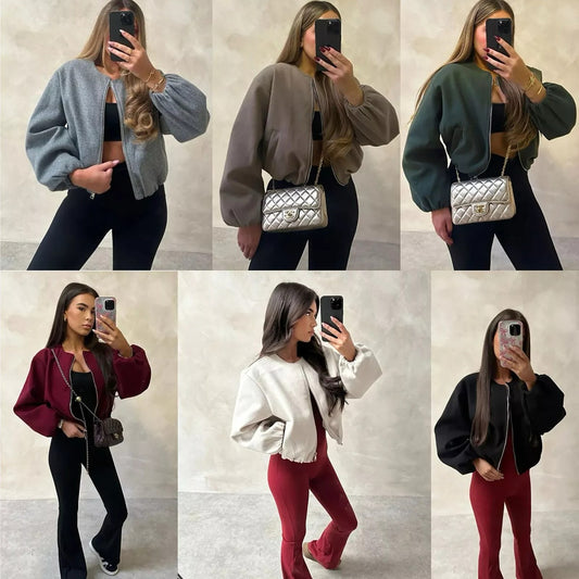 Cropped bomber (5 colours)