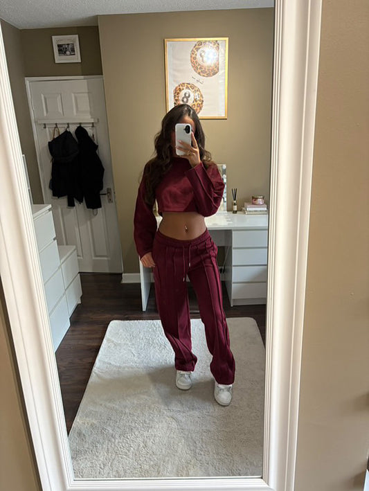 Crop flare co ord (6 colours)