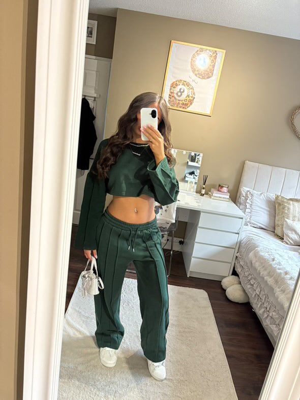 Crop flare co ord (6 colours)