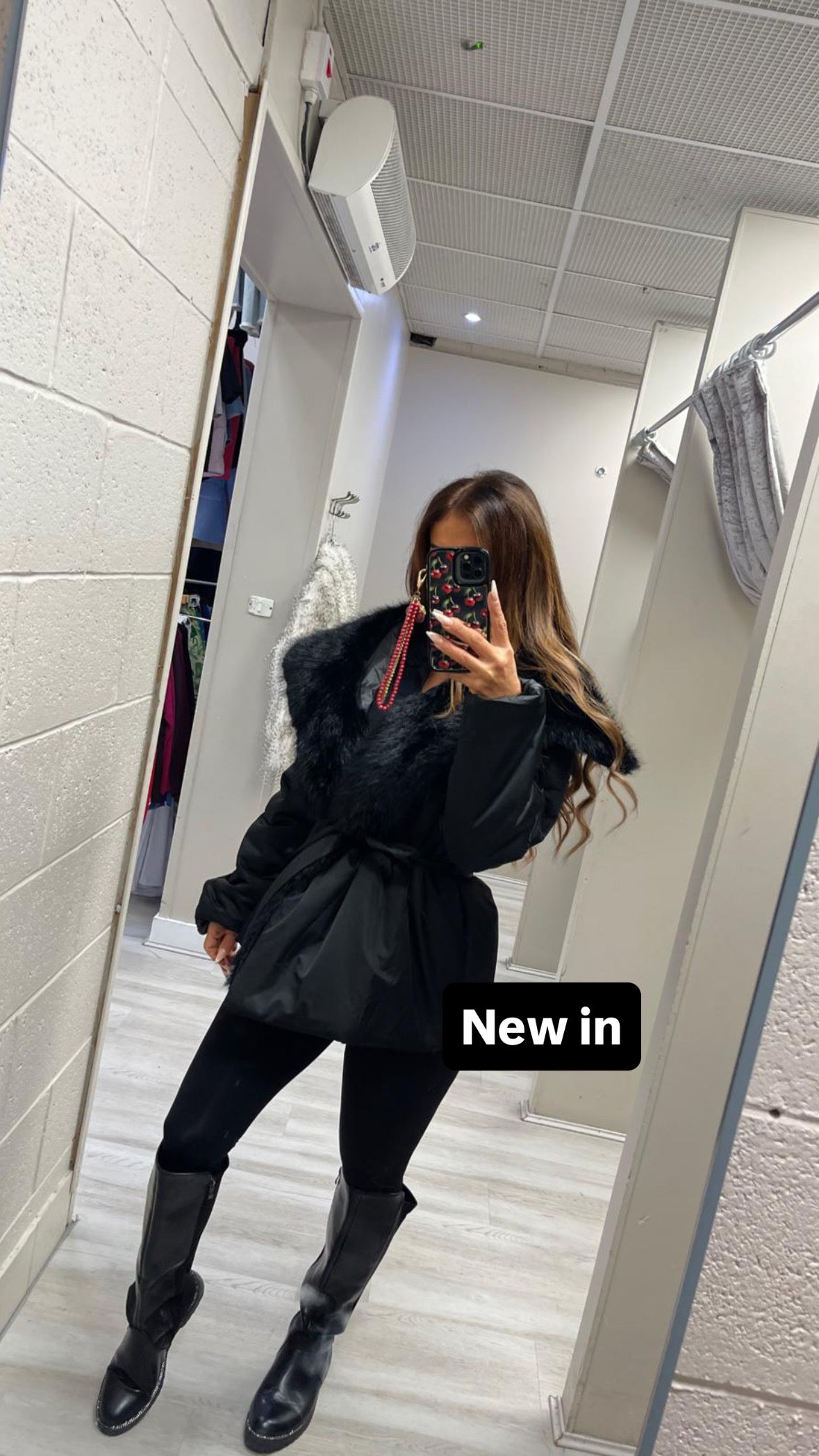 Limited edition Faux fur belted jackets 3 colours