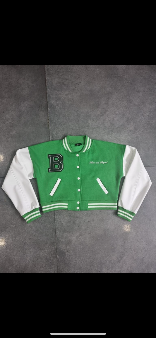 Jade Green Baseball Jacket